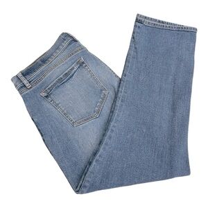 LOFT Modern Kick Crop Jeans Medium Wash Blue Mid Rise Cropped
Length Size 8